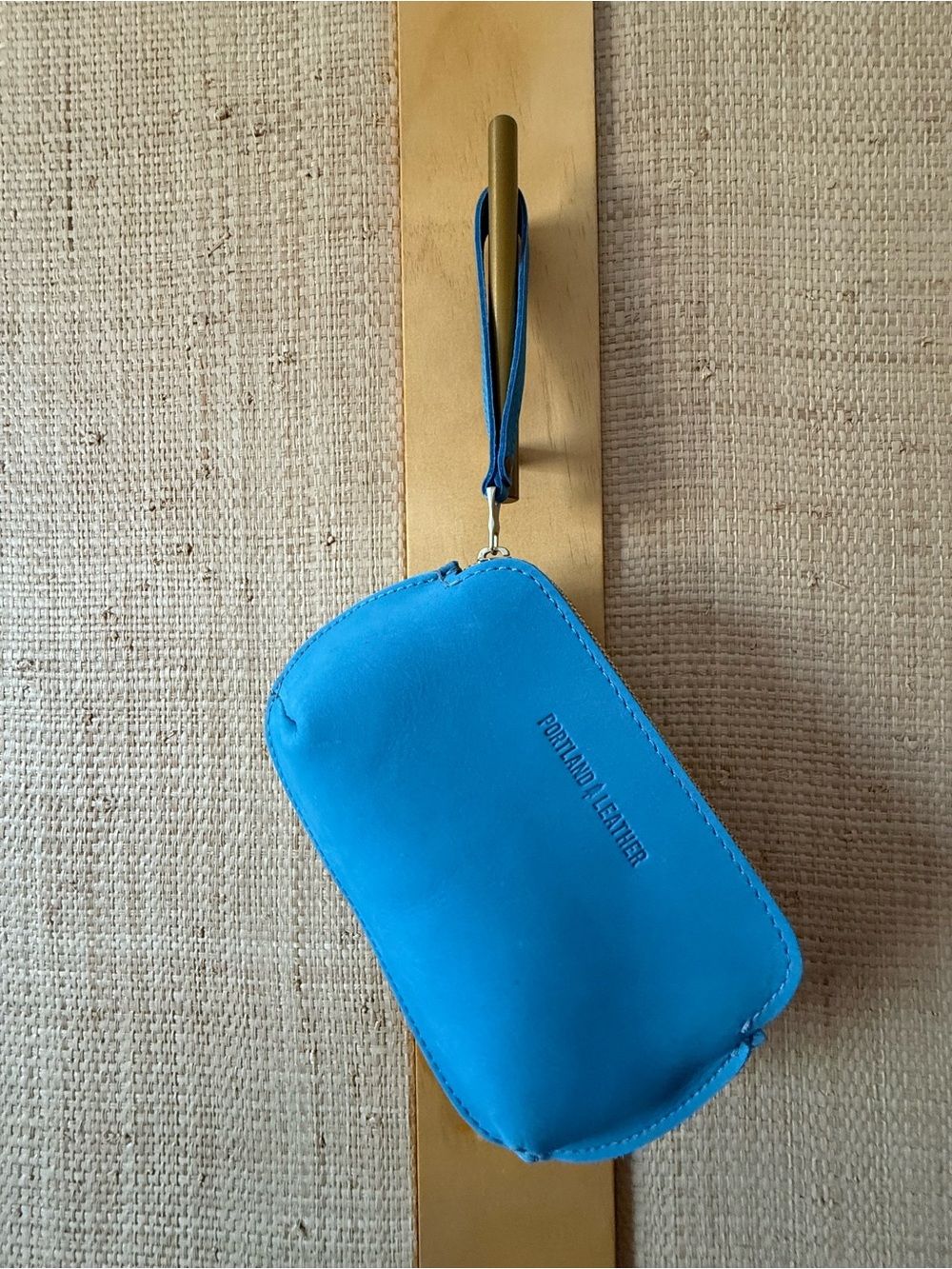 Portland Leather Goods Glacier Blue large Pinch Pouch BNNUWT